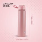 MSZM 950ML Stainless Steel Sports Bottle – Leak-Proof & Stylish Hydration Companion